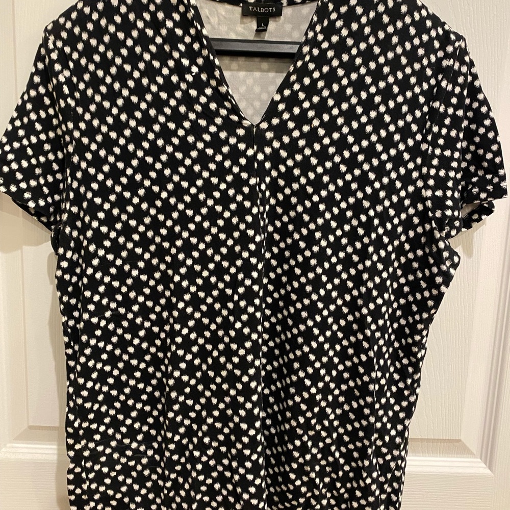 Talbot black and white top